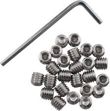 16 x 65mm Hex Stainless Steel Setscrews 100pcs.