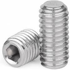 12 x 60mm Hex Stainless Steel Setscrews 100pcs.