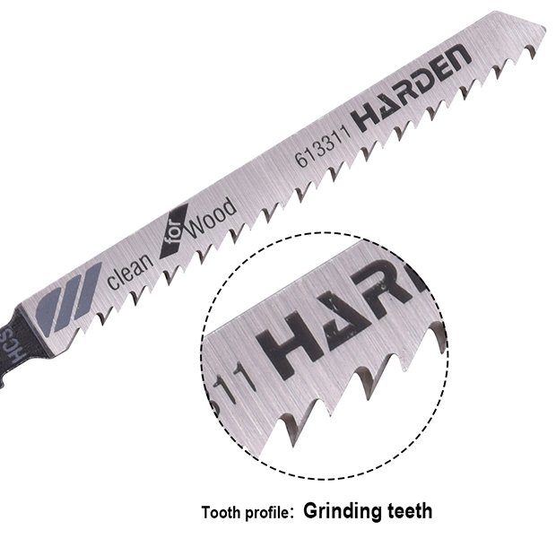Harden 613311 BOSCH T101B 5pcs Jigsaw Blade For Wood 100 x 75 x 2.5mm